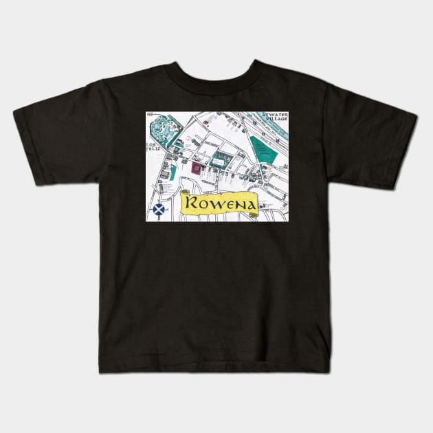 Rowena Kids T-Shirt by PendersleighAndSonsCartography